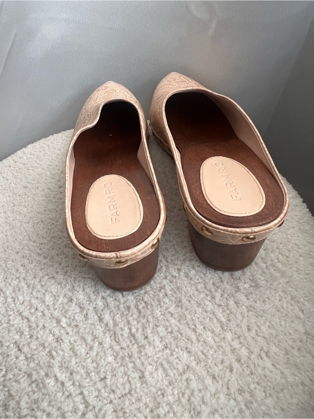 Farm Rio Embossed Clogs - Picture 4 of 6